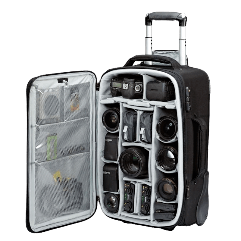 Kufor lowepro roller x200 aw otvoreny