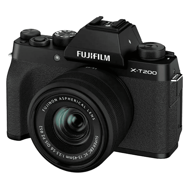 Fujifilm x t200+15 45mm