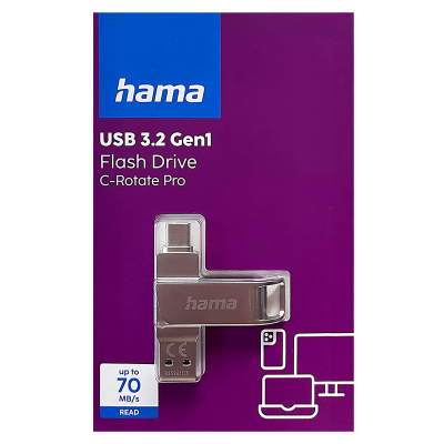 Hama C-Rotate Pro – memoria USB con USB-C y USB-A (varias capacidades) Hama C-Rotate Pro – memoria USB con USB-C y USB-A (varias capacidades)