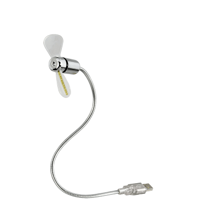 Ventilador USB con reloj LED