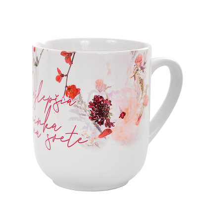 Taza blanca con foto y fondo redondeado 300 ml