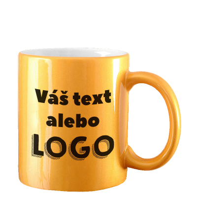 Taza metálica 330 ml (dorada)
