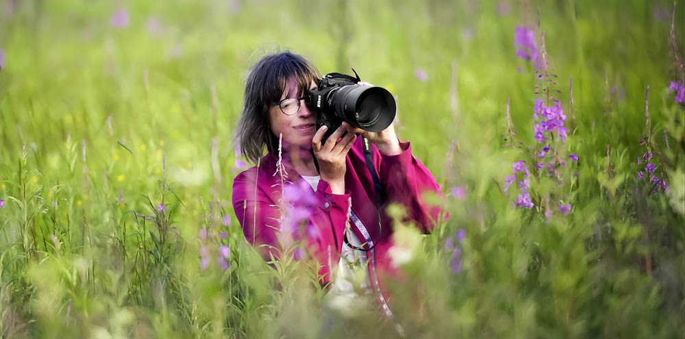 retrato en el prado Nikkor Z 135mm